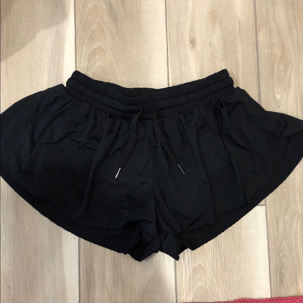 Black Women's Athletic Shorts/Skort - Lightweight Drawstring